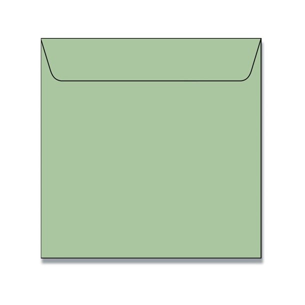 Kvadratiske Kuverter 5pk Lys Gr�n