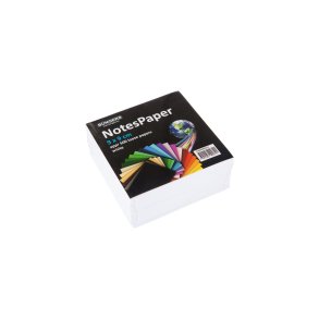 Kubusblok ikkeklbende 90x90mm Hvid