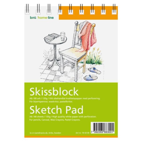 HomeLine | Skitseblok A6 |