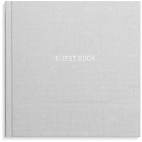 G�stebog | Gr� m/s�lvskrift |