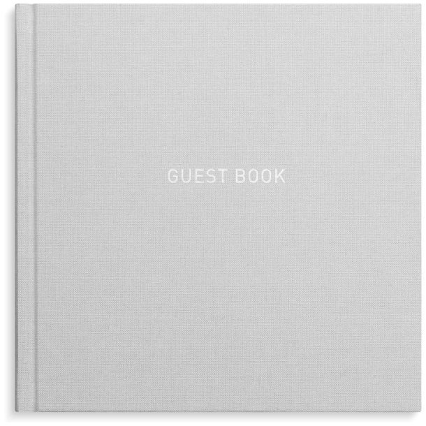 G�stebog | Gr� m/s�lvskrift |