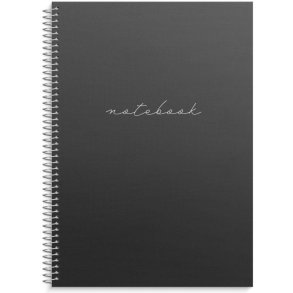 Notesbog A4 | Sort |