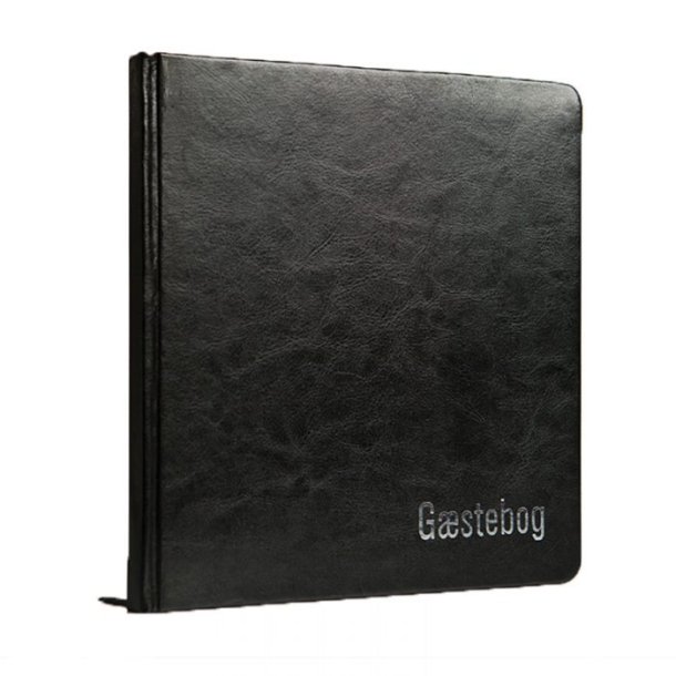 G�stebog | Sort m/s�lvskrift |