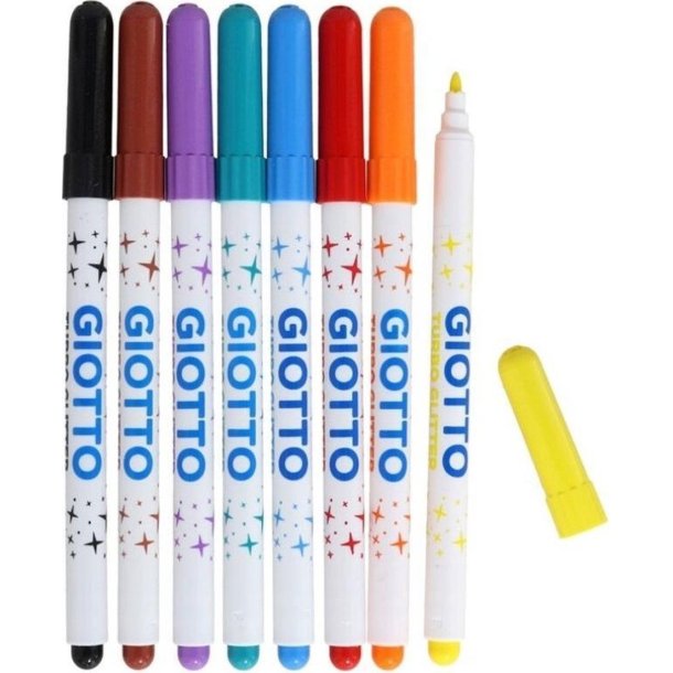 GIOTTO | Turbo Glitter tusser | 8stk |