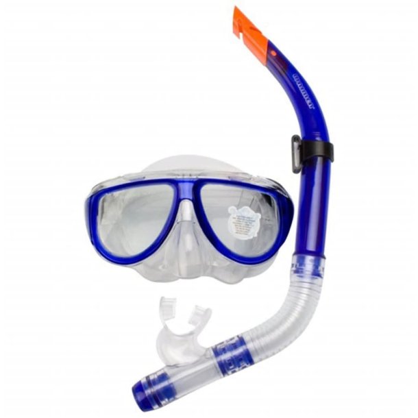 Dykkermaske m/snorkel senior, bl�