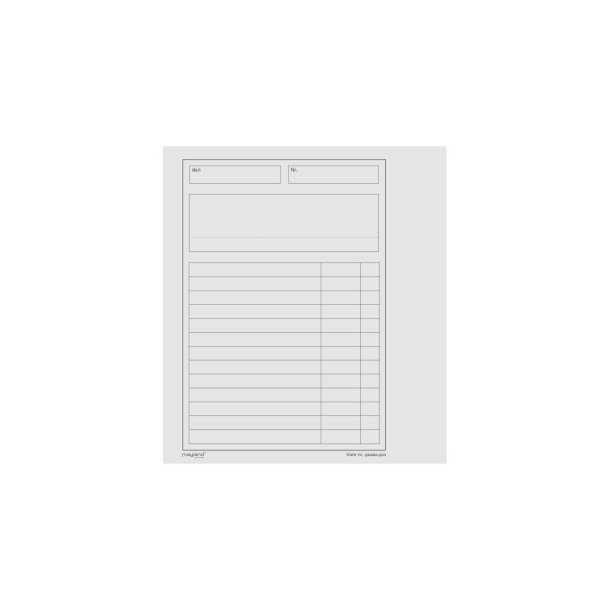 Mayland Duplikatbog m/Talkolonne | 2x100 sider m/Kopi |