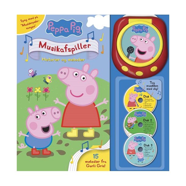 Gurli Gris musikafspiller - Historie og melodier