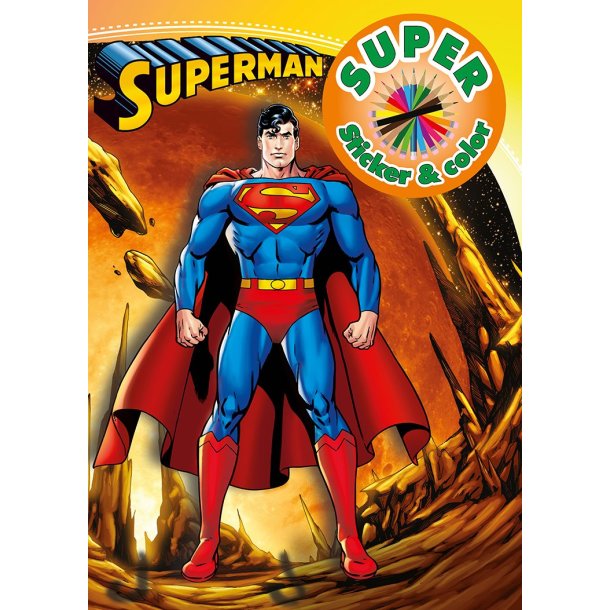 Superman | Super Sticker &amp; Color |