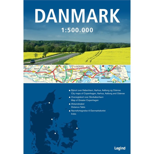 Danmarkskort 1:500.000