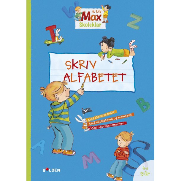 Max Skoleklar - Skriv alfabetet