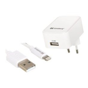 AC Charger EU Lightning 2.4A, White