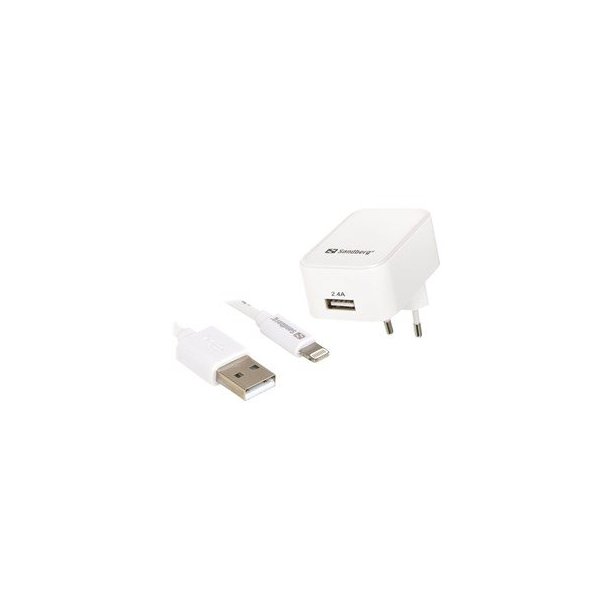 AC Charger EU Lightning 2.4A, White