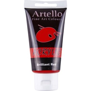 Artello acrylic 75 ml Brilliant Red