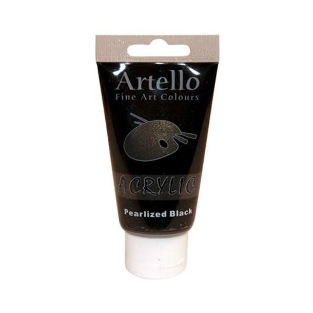 Artello acrylic 75ml Pearlized Blac