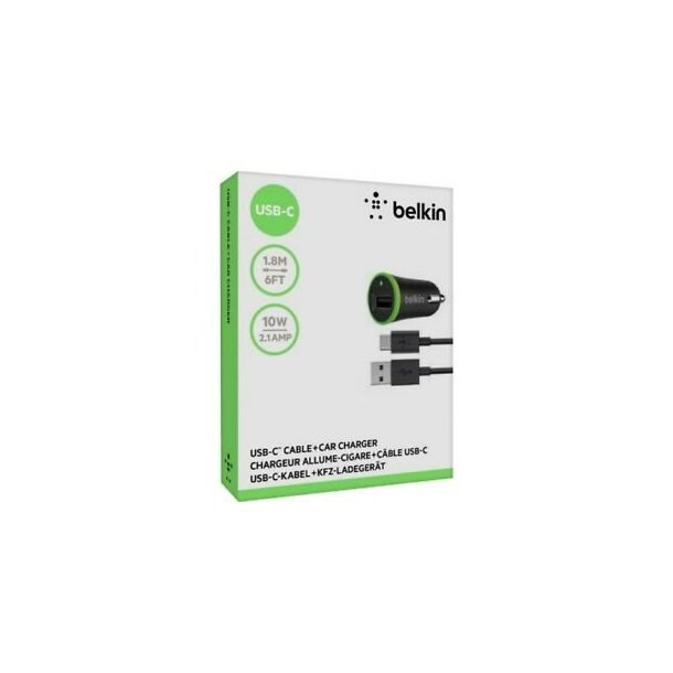 Belkin USB-C cable + car charger 