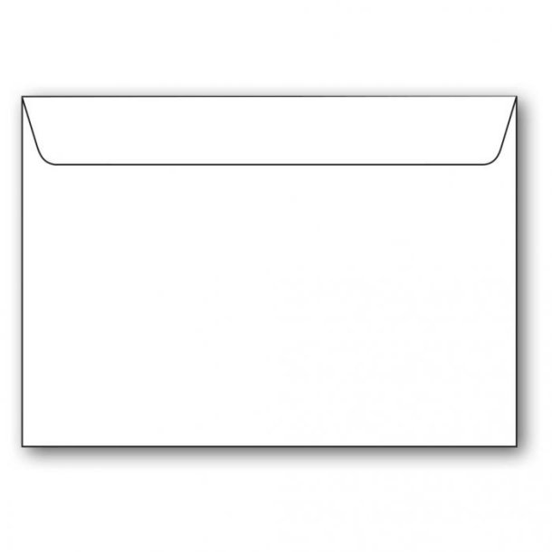 C5 Kuverter 5pk Hvid