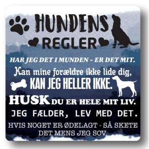 Citatmagnet Hundens regler