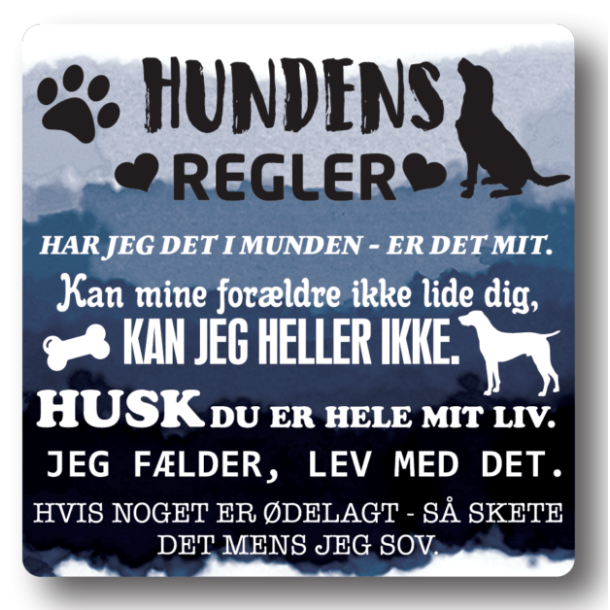Citatmagnet Hundens regler