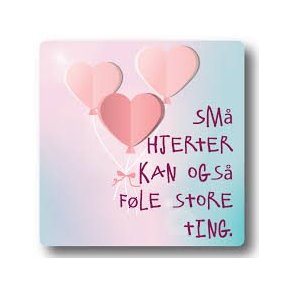 Citatmagnet Sm hjerter