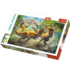 Puzzle | Fighting Tyrannosaurs | 160 Brikker |