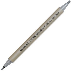 Penol TWIN Metallic Calligraphy | Silver |