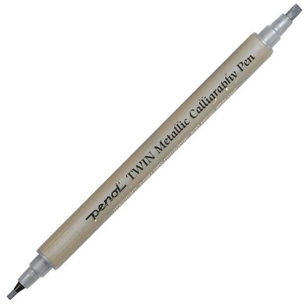 Penol TWIN Metallic Calligraphy | Silver |