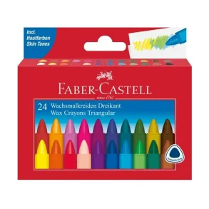 Faber - Castell | Kridt trekantet - 24 farver | 