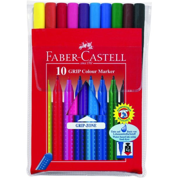 Faber-Castell GRIP Tusser | 10 stk |
