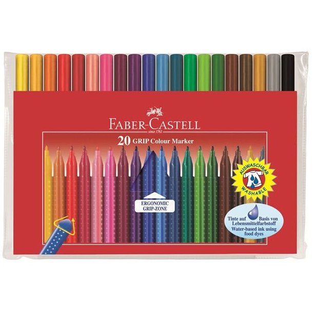 Faber Castell 20 Felt Tip Pens