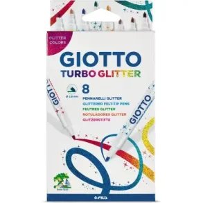GIOTTO | Turbo Glitter tusser | 8stk |