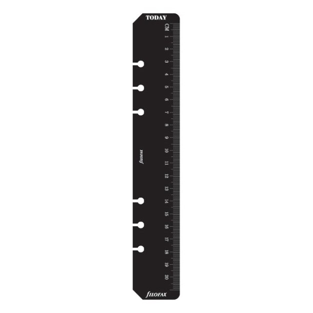 FiloFax A5 Black Ruler/Page Marker