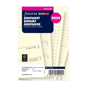 Filofax | rspakke Pocket | 2025 | Refill |