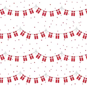 Gavepapir Med Flag | 3M x 70 cm. | 