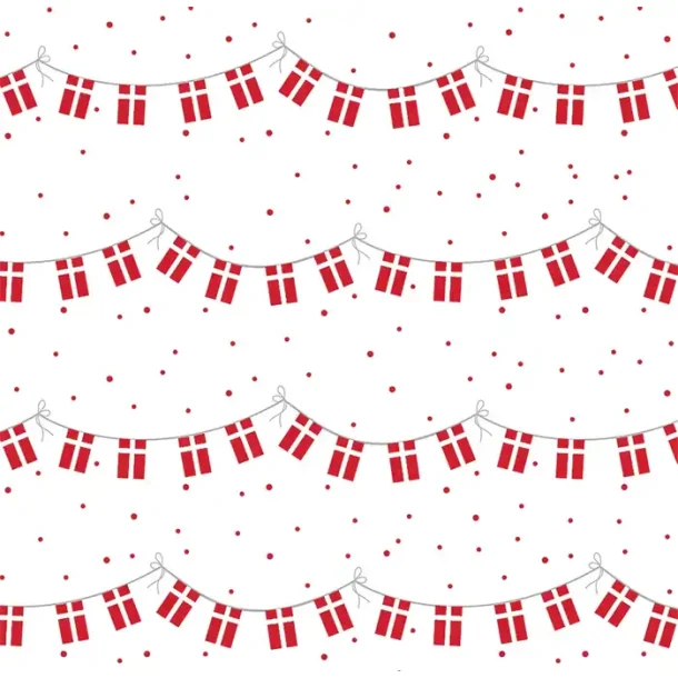 Gavepapir Med Flag | 3M x 70 cm. | 