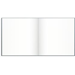 G�stebog i bl� tekstilpr�g