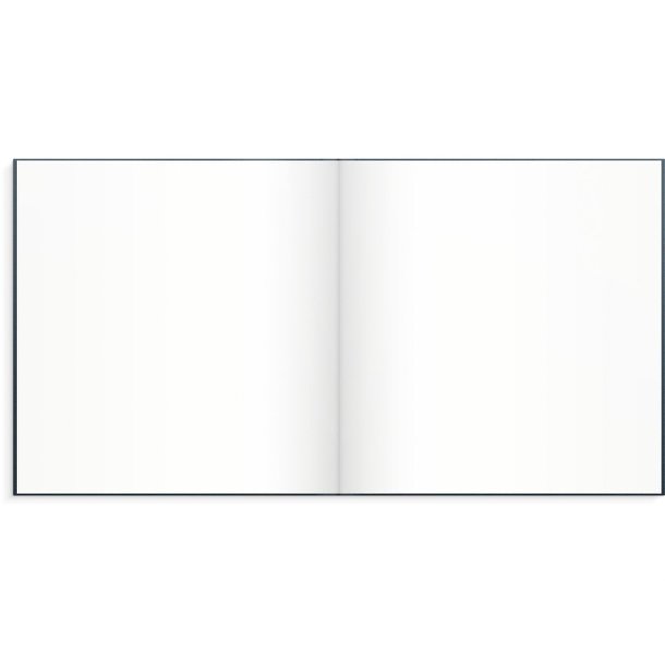 G�stebog i bl� tekstilpr�g