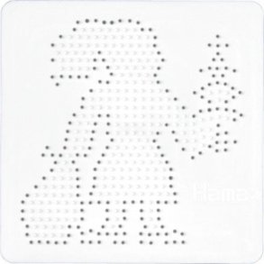 Hama Midi Perleplade | Julemand | Hvid | 15,5x15,5cm | 1stk |