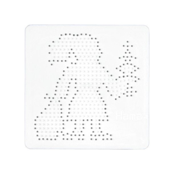 Hama Midi Perleplade | Julemand | Hvid | 15,5x15,5cm | 1stk |