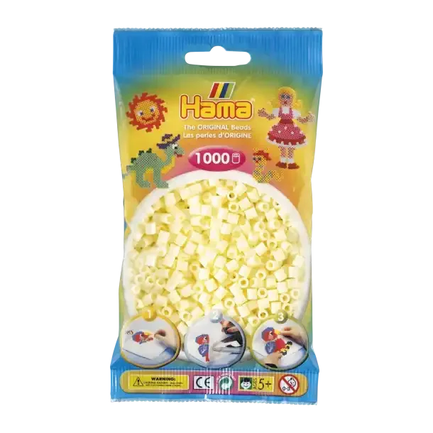 Hama Midi Perler | 1000stk | 207-02 | Creme |