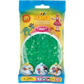 Hama Midi Perler | 1000stk | 207-16 | Transparent Grn |
