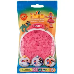 Hama Midi Perler | 1000stk | 207-72 | Transparent Rosa |