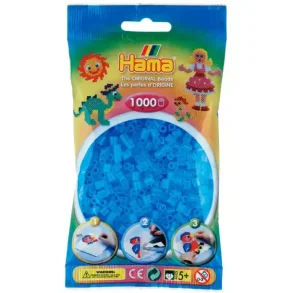 Hama Midi Perler | 1000stk | 207-73 | Transparent Bl |