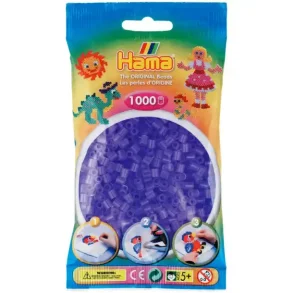 Hama Midi Perler | 1000stk | 207-74 | Transparent Lilla |