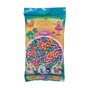 Hama Midi Perler | 1000stk | 207-92 | Stribet Mix 92 |