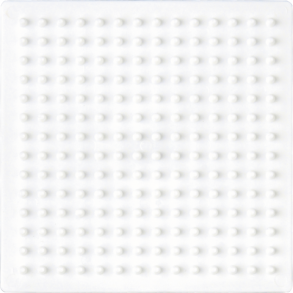 Hama Midi Perleplade | Firkant | Hvid | 7,5x7,5cm | 1 stk |