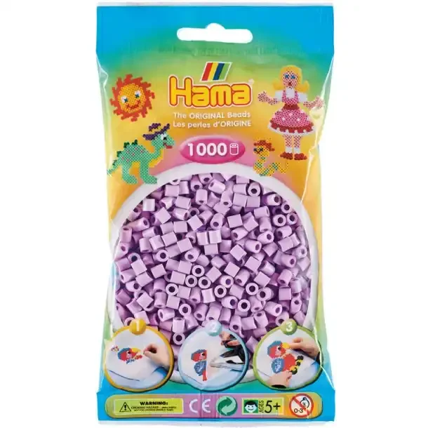 Hama Midi Perler | 1000stk | 207-96 | Pastel Lilla |