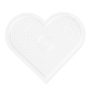 Hama stiftplade | stor hjerte 16 x 17,5 cm Transparent |