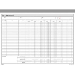 Kasserapport kasse-bank-giro | 2x50 sider med kopi |