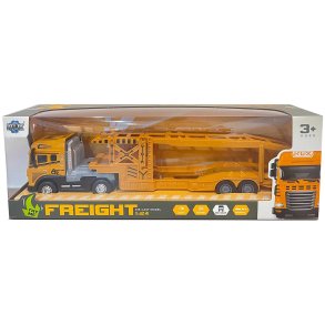 Lastbil med autotrailer, lyd, lys og pullback 