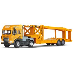 Lastbil med autotrailer, lyd, lys og pullback 